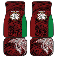 Personalised PNG East New Britain Province Car Mats Bird of Paradise Tattoo Flag Motif LT9 - Polynesian Pride