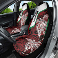Personalised PNG East New Britain Province Car Seat Cover Bird of Paradise Tattoo Flag Motif LT9 - Polynesian Pride