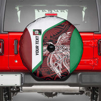 Personalised PNG East New Britain Province Spare Tire Cover Bird of Paradise Tattoo Flag Motif LT9 - Polynesian Pride