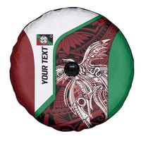 Personalised PNG East New Britain Province Spare Tire Cover Bird of Paradise Tattoo Flag Motif LT9 - Polynesian Pride