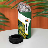 Personalised PNG East Sepik Province 4 in 1 Can Cooler Tumbler Bird of Paradise Tattoo Flag Motif LT9 - Polynesian Pride