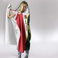 Personalised PNG East Sepik Province Hooded Blanket Bird of Paradise Tattoo Flag Motif LT9 - Polynesian Pride