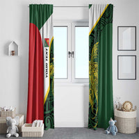 Personalised PNG East Sepik Province Window Curtain Bird of Paradise Tattoo Flag Motif LT9 - Polynesian Pride