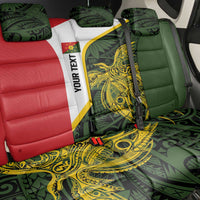 Personalised PNG Eastern Highlands Back Car Seat Cover Bird of Paradise Tattoo Flag Motif - Polynesian Pride