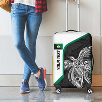 Personalised PNG Enga Province Luggage Cover Bird of Paradise Tattoo Flag Motif LT9 - Polynesian Pride