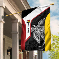 Personalised PNG Madang Province Garden Flag Bird of Paradise Tattoo Flag Motif LT9 House Flag Yellow - Polynesian Pride