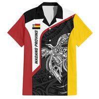 Personalised PNG Madang Province Hawaiian Shirt Bird of Paradise Tattoo Flag Motif LT9 Yellow - Polynesian Pride