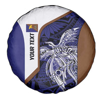 Personalised PNG Manus Province Spare Tire Cover Bird of Paradise Tattoo Flag Motif LT9 - Polynesian Pride
