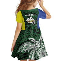 Personalised PNG Morobe Province Family Matching Summer Maxi Dress and Hawaiian Shirt Bird of Paradise Tattoo Flag Motif LT9 - Polynesian Pride