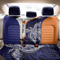 Personalised PNG New Ireland Back Car Seat Cover Bird of Paradise Tattoo Flag Motif LT9 - Polynesian Pride