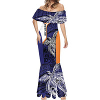 Personalised PNG New Ireland Mermaid Dress Bird of Paradise Tattoo Flag Motif LT9 - Polynesian Pride