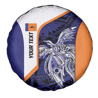 Personalised PNG New Ireland Spare Tire Cover Bird of Paradise Tattoo Flag Motif LT9 - Polynesian Pride