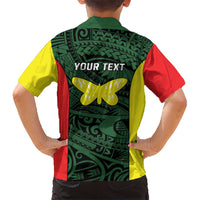 Personalised PNG Oro Province Hawaiian Shirt Bird of Paradise Tattoo Flag Motif LT9 - Polynesian Pride