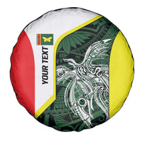 Personalised PNG Oro Province Spare Tire Cover Bird of Paradise Tattoo Flag Motif LT9 - Polynesian Pride