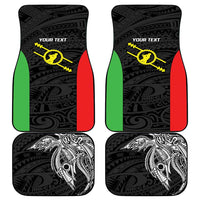 Personalised PNG Southern Highlands Province Car Mats Bird of Paradise Tattoo Flag Motif LT9 - Polynesian Pride