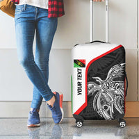 Personalised PNG Southern Highlands Province Luggage Cover Bird of Paradise Tattoo Flag Motif LT9 - Polynesian Pride