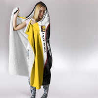 Personalised PNG Western Province Hooded Blanket Bird of Paradise Tattoo Flag Motif LT9 - Polynesian Pride