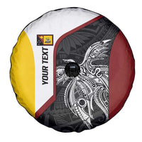Personalised PNG Western Province Spare Tire Cover Bird of Paradise Tattoo Flag Motif LT9 - Polynesian Pride