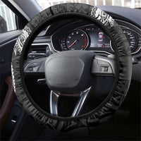 PNG Western Province Steering Wheel Cover Bird of Paradise Tattoo Flag Motif LT9 - Polynesian Pride