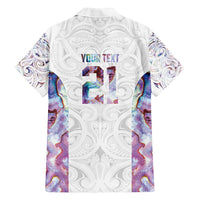 Custom New Zealand Aotearoa Family Matching Summer Maxi Dress and Hawaiian Shirt Pink Maori Paua Shell Indigenous LT9 - Polynesian Pride