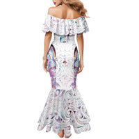 Custom New Zealand Aotearoa Mermaid Dress Pink Maori Paua Shell Indigenous - Polynesian Pride