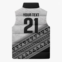 2026 Autumn Rugby Nations Fiji Custom Sleeveless Puffer Jacket Fijian Tapa Tribal Lauhala Inspired LT9 - Polynesian Pride