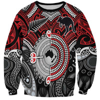 Aotearoa and Australia Sweatshirt New Zealand Honour The Treaty Ake!Ake!Ake!