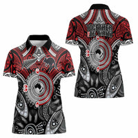 Aotearoa and Australia Women Polo Shirt New Zealand Honour The Treaty Ake!Ake!Ake! LT9 - Polynesian Pride