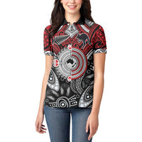 Aotearoa and Australia Women Polo Shirt New Zealand Honour The Treaty Ake!Ake!Ake! LT9 - Polynesian Pride
