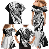 Koru Fern New Zealand Maori Tribal Warrior Family Matching Mermaid Dress and Hawaiian Shirt LT9 - Polynesian Pride
