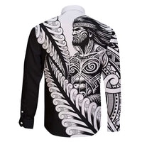Koru Fern New Zealand Maori Tribal Warrior Family Matching Off Shoulder Short Dress and Hawaiian Shirt LT9 - Polynesian Pride