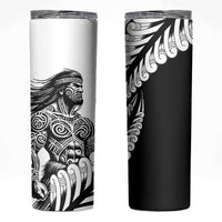 Koru Fern New Zealand Maori Tribal Warrior Skinny Tumbler LT9 Black - Polynesian Pride