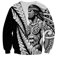 Koru Fern New Zealand Maori Tribal Warrior Sweatshirt LT9 - Polynesian Pride