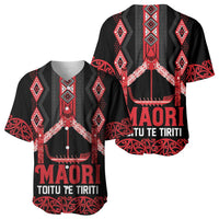 Toitu Te Tiriti Waitangi Baseball Jersey Black Wharenui House - Polynesian Pride