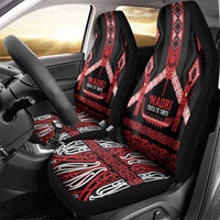 Toitu Te Tiriti Waitangi Car Seat Cover Black Wharenui House - Polynesian Pride