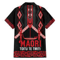 Toitu Te Tiriti Waitangi Family Matching Summer Maxi Dress and Hawaiian Shirt Black Wharenui House LT9 - Polynesian Pride