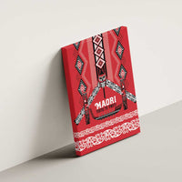 Toitu Te Tiriti Waitangi Canvas Wall Art Red Wharenui House - Polynesian Pride