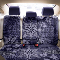 Vintage Tonga Tribal Ngatu Pattern Back Car Seat Cover With Pacific Floral Pink Art LT9 - Polynesian Pride