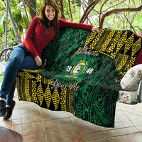Personalised Tonga Liahona High School Quilt Since 1948 Special Kupesi Pattern