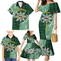 Personalised Tonga Takuilau College Family Matching Mermaid Dress and Hawaiian Shirt Since 1975 Special Kupesi Pattern LT9 - Polynesian Pride