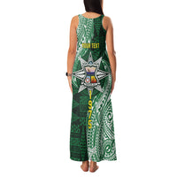 Personalised Tonga Takuilau College Family Matching Tank Maxi Dress and Hawaiian Shirt Since 1975 Special Kupesi Pattern LT9 - Polynesian Pride