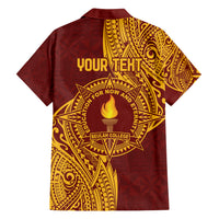 Personalised Tonga Beulah College Family Matching Tank Maxi Dress and Hawaiian Shirt Since 1938 Special Kupesi Pattern