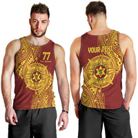Personalised Tonga High School 77th Anniversary Men Tank Top Special Kupesi Pattern