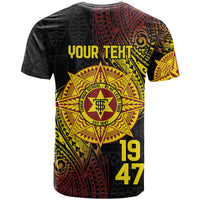 Personalised Tonga High School T Shirt Since 1947 Special Kupesi Pattern