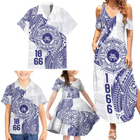 Personalised Tonga Tupou College Tolo Family Matching Summer Maxi Dress and Hawaiian Shirt Since 1866 Special Kupesi Pattern LT9 - Polynesian Pride