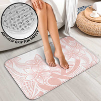 Polynesian Tribal Plumeria Lotu Tamaiti Bathroom Set Pastel Blush - Polynesian Pride