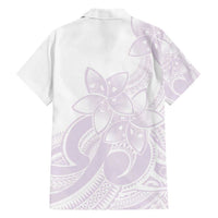 Polynesian Tribal Plumeria Lotu Tamaiti Family Matching Short Sleeve Bodycon Dress and Hawaiian Shirt Pastel Mauve LT9 - Polynesian Pride