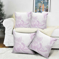 Polynesian Tribal Plumeria Lotu Tamaiti Pillow Cover Pastel Mauve - Polynesian Pride