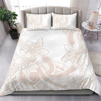Polynesian Tribal Plumeria Lotu Tamaiti Bedding Set Pastel Nude LT9 - Polynesian Pride