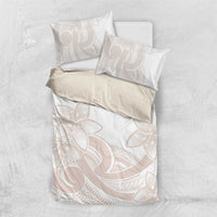 Polynesian Tribal Plumeria Lotu Tamaiti Bedding Set Pastel Nude LT9 US Twin 172cm x 218cm Nude - Polynesian Pride